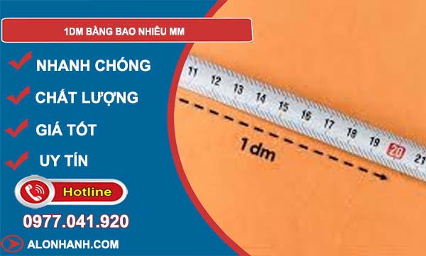 1dm bằng bao nhiêu mm