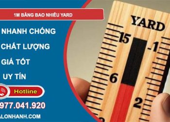 1m bằng bao nhiêu yard