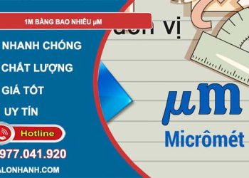 1m bằng bao nhiêu µm