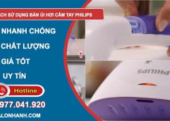 cách sử dụng bàn ủi hơi cầm tay philips hiệu quả