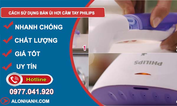 cách sử dụng bàn ủi hơi cầm tay philips hiệu quả