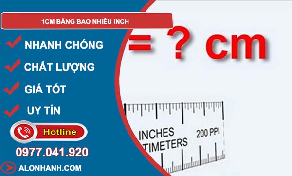 đổi 1cm bằng bao nhiêu inch