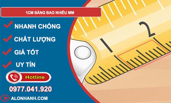 đổi 1cm bằng bao nhiêu mm