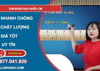 đổi 1dm bằng bao nhiêu cm