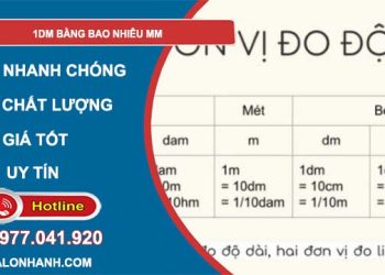 đổi 1dm bằng bao nhiêu mm