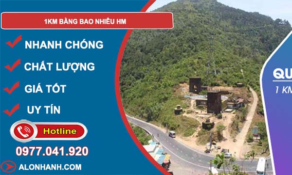 đổi 1km bằng bao nhiêu hm