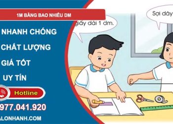 đổi 1m bằng bao nhiêu dm
