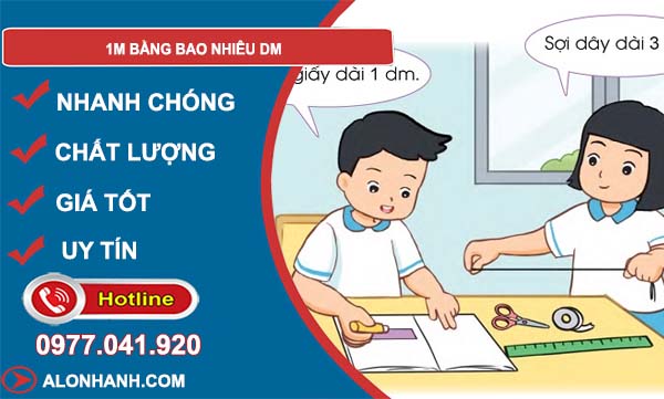 đổi 1m bằng bao nhiêu dm