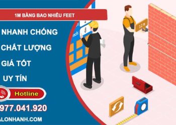 đổi 1m bằng bao nhiêu feet