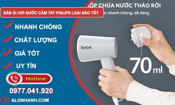 hướng dẫn sử dụng bàn ủi hơi nước cầm tay tefal hiệu quả