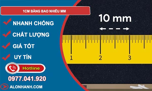 tìm hiểu 1cm bằng bao nhiêu mm