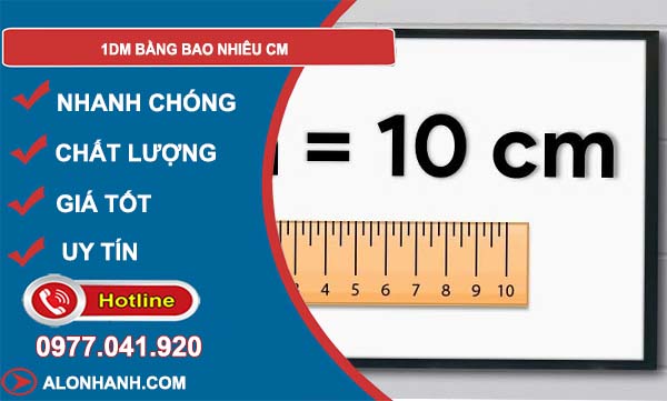 tìm hiểu 1dm bằng bao nhiêu cm