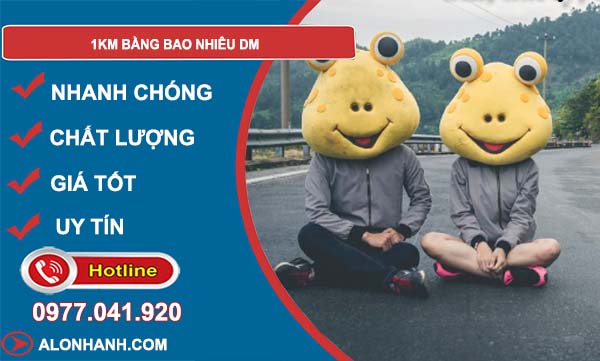 tìm hiểu 1km bằng bao nhiêu dm