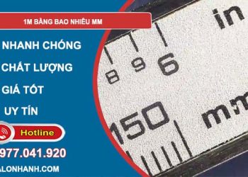 tìm hiểu 1m bằng bao nhiêu mm