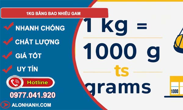 1kg bằng bao nhiêu gam