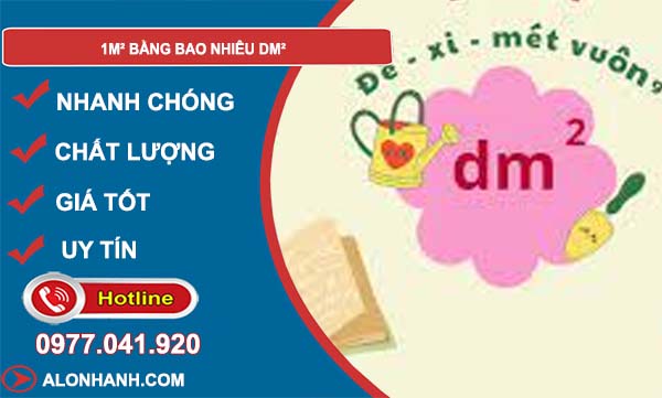 1m2 bằng bao nhiêu dm2