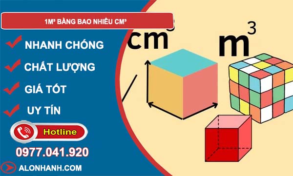 1m3 bằng bao nhiêu cm3