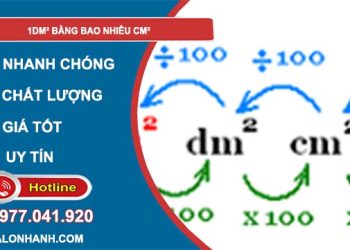 cách đổi 1dm2 bằng bao nhiêu cm2