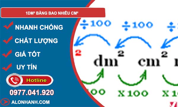 cách đổi 1dm2 bằng bao nhiêu cm2