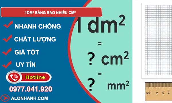 đổi 1dm2 bằng bao nhiêu cm2