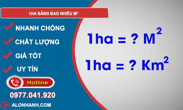 đổi 1ha bằng bao nhiêu m2