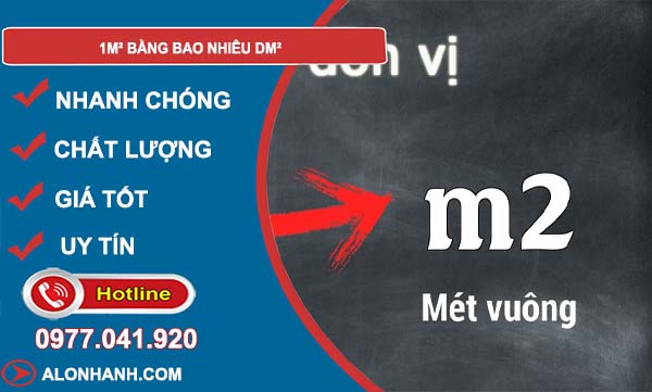 đổi 1m2 bằng bao nhiêu dm2