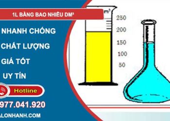 tìm hiểu 1l bằng bao nhiêu dm3
