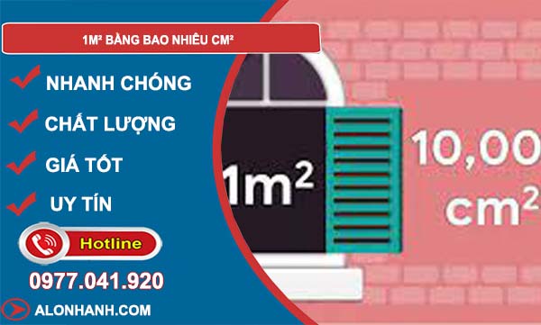 tìm hiểu 1m2 bằng bao nhiêu cm2