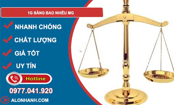 1g bằng bao nhiêu mg