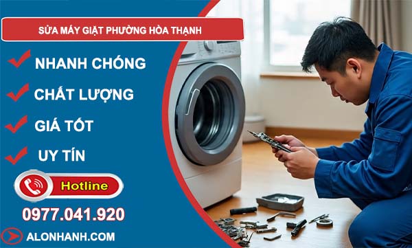 sửa máy giặt phường hoà thạnh