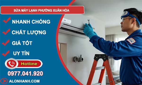 sửa máy lạnh phường xuân hoà giá rẻ
