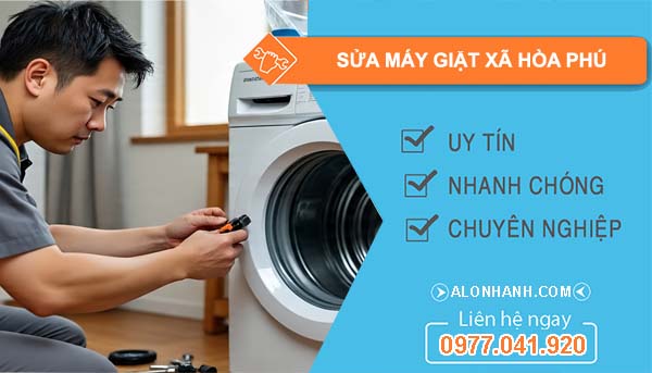 sửa máy giặt xã hòa phú giá rẻ