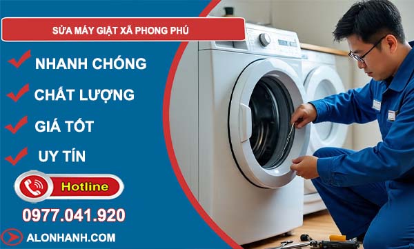 sửa máy giặt xã phong phú giá rẻ