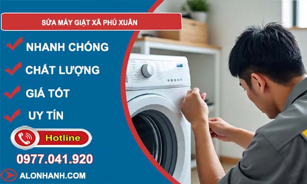 sửa máy giặt xã phú xuân giá rẻ