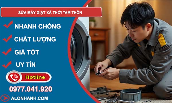 sửa máy giặt xã thới tam thôn giá rẻ
