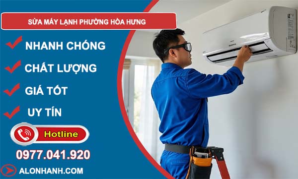 sửa máy lạnh phường hoà hưng giá rẻ