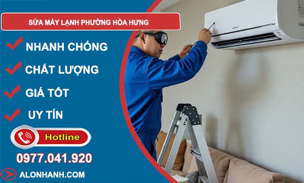 sửa máy lạnh phường hoà hưng