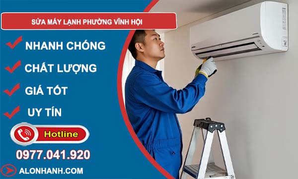 sửa máy lạnh phường vĩnh hội giá rẻ