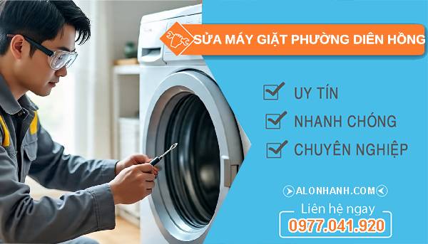 sửa máy giặt phường diên hồng