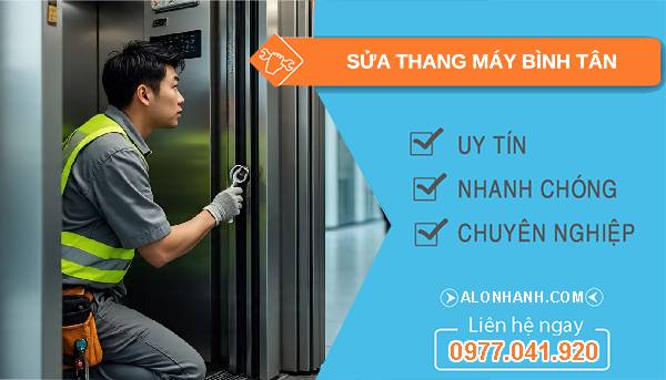 sửa thang máy bình tân giá rẻ