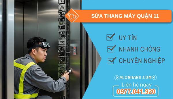 sửa thang máy quận 11 giá rẻ