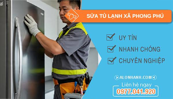 sửa tủ lạnh xã phong phú giá rẻ