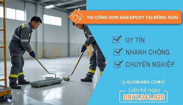 thi công sơn sàn epoxy tại đồng xoài
