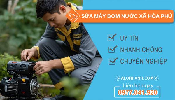 sửa máy bơm nước xã hoà phú