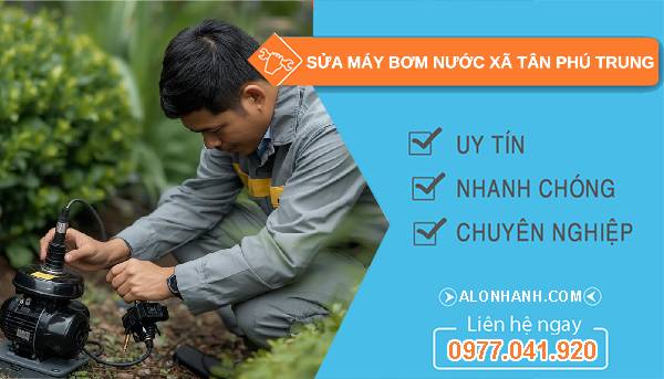 sửa máy bơm nước xã phú trung