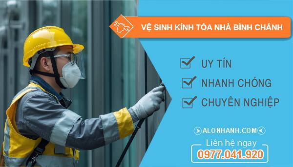 vệ sinh kính tòa nhà nhà bè giá rẻ