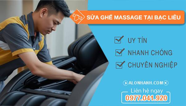 sửa ghế massage tại bạc liêu