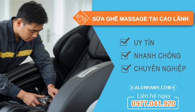 sửa ghế massage tại  cao lãnh uy tín