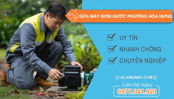 sửa máy bơm nước phường hoà hưng uy tín