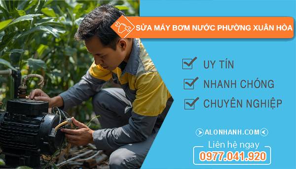 sửa máy bơm nước phường xuân hoà